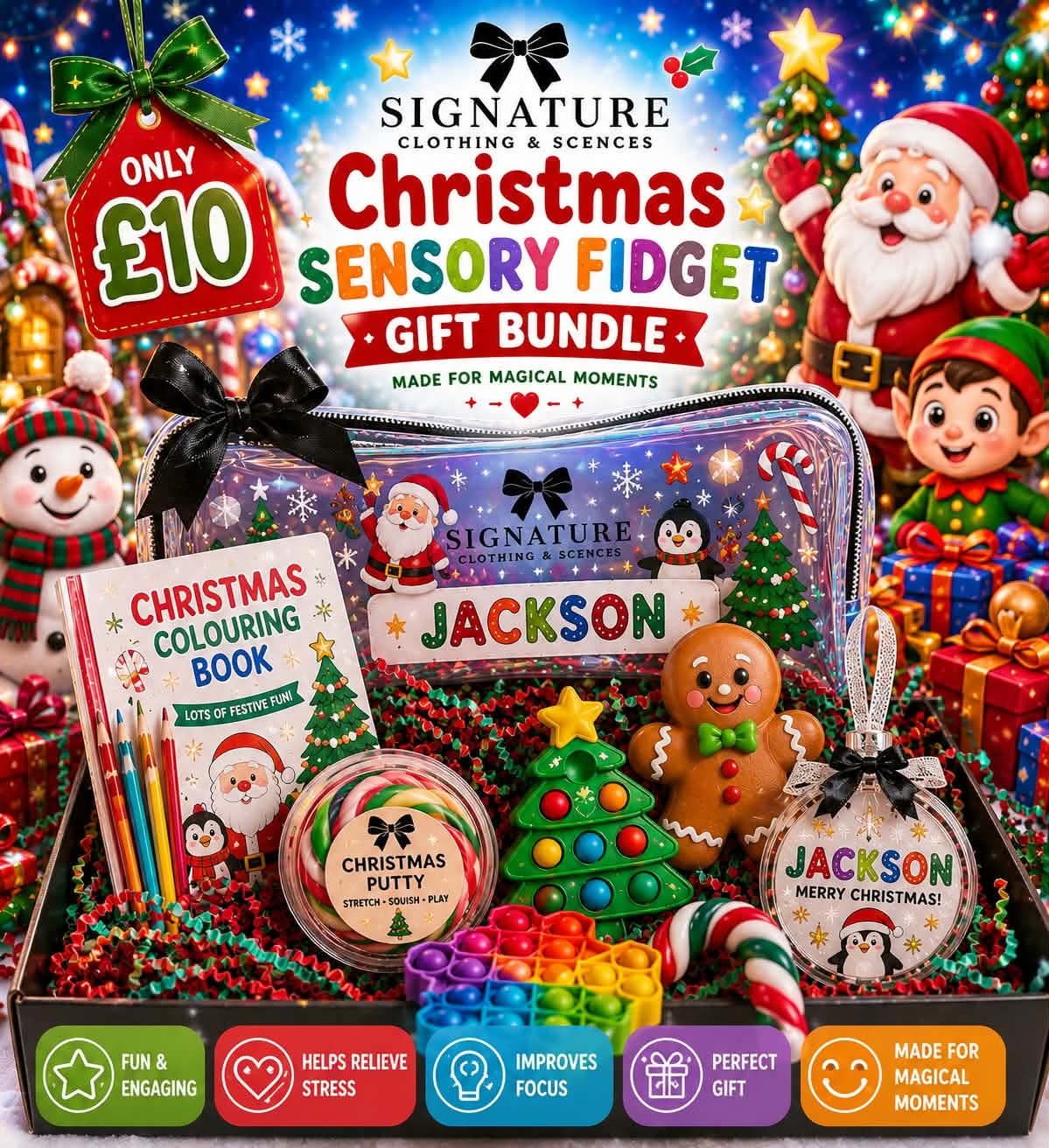 Christmas Sensory Fidget Gift Bundle
