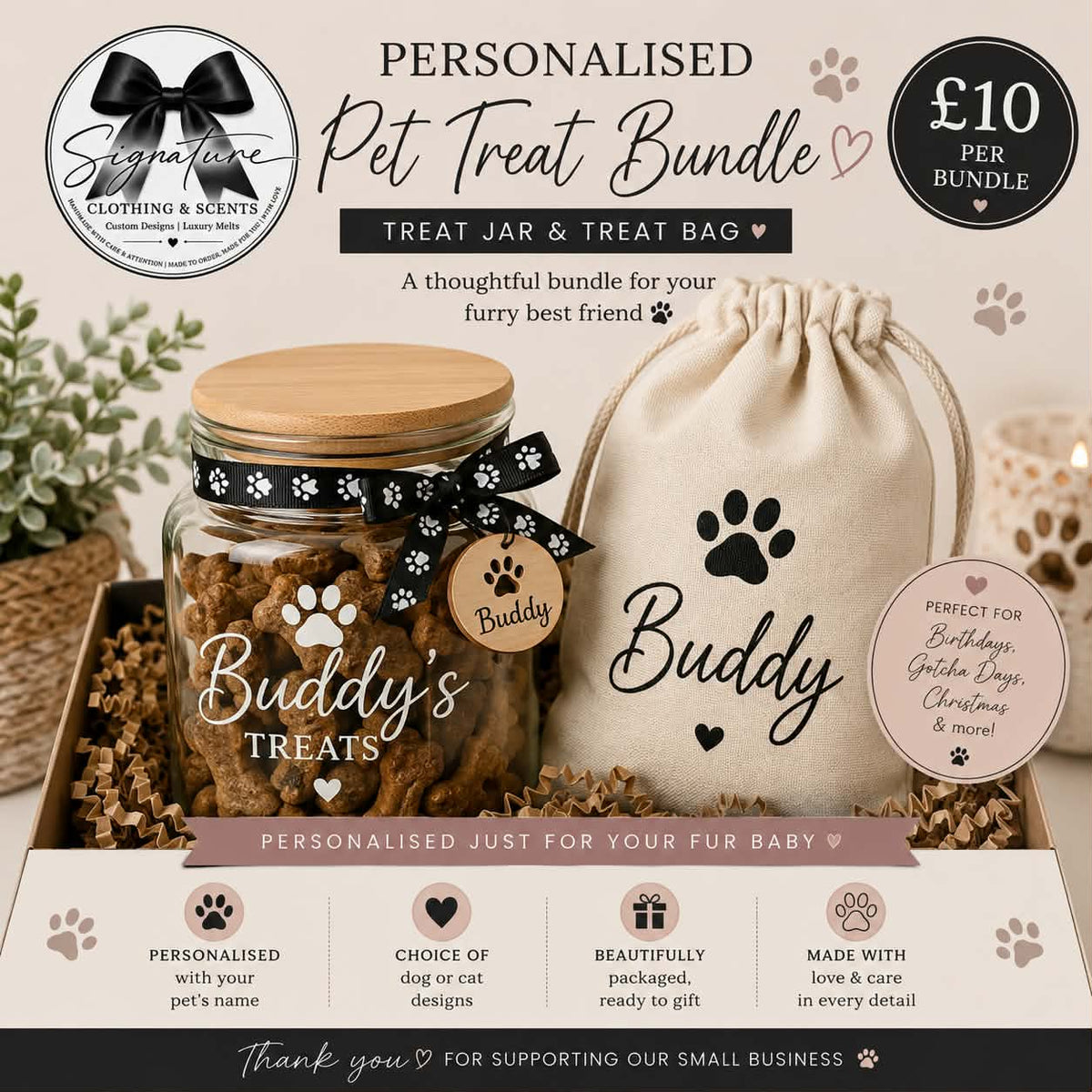 Personalised Pet Treat Bundle