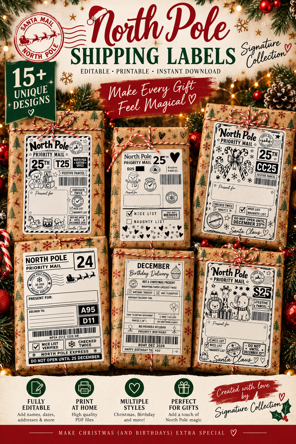 Personalised Shipping Labels