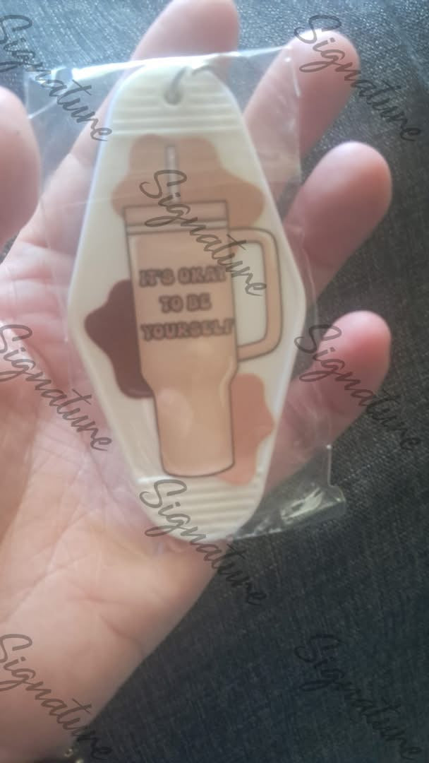 Motel style keyrings