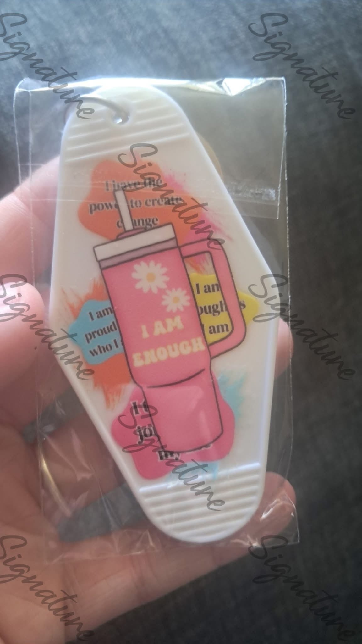 Motel style keyrings