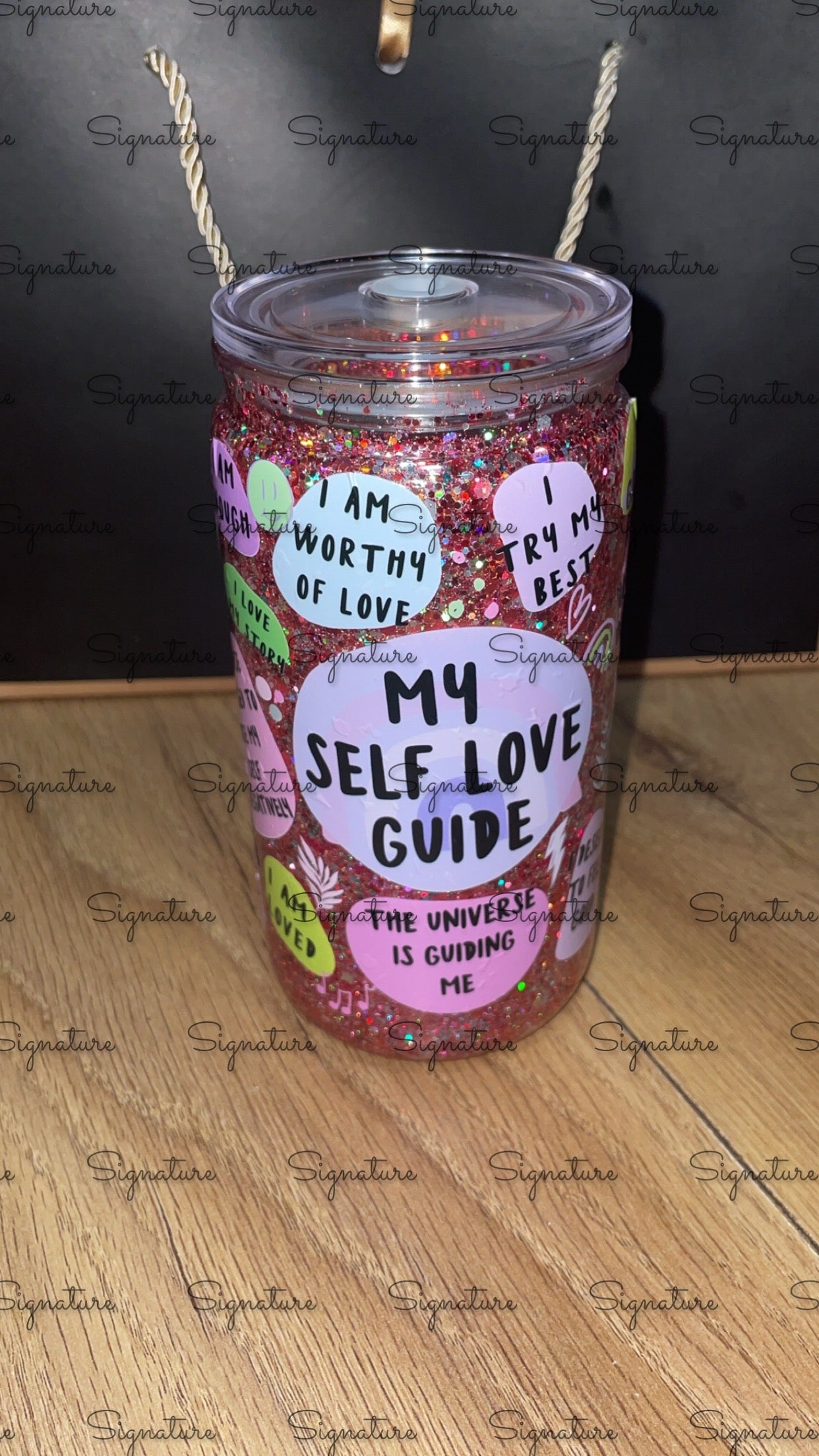 Lava drip/ snow globe tumblers