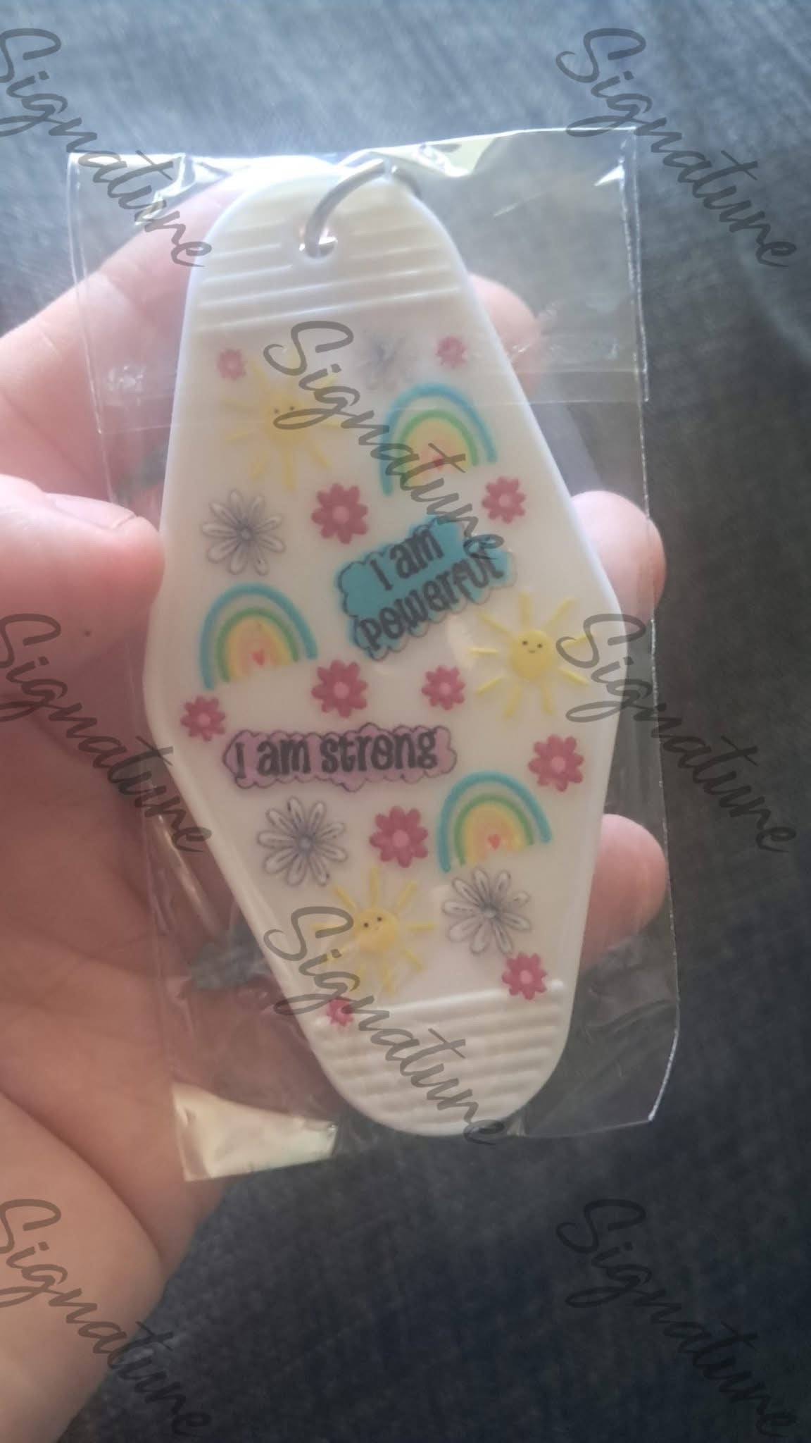 Motel style keyrings
