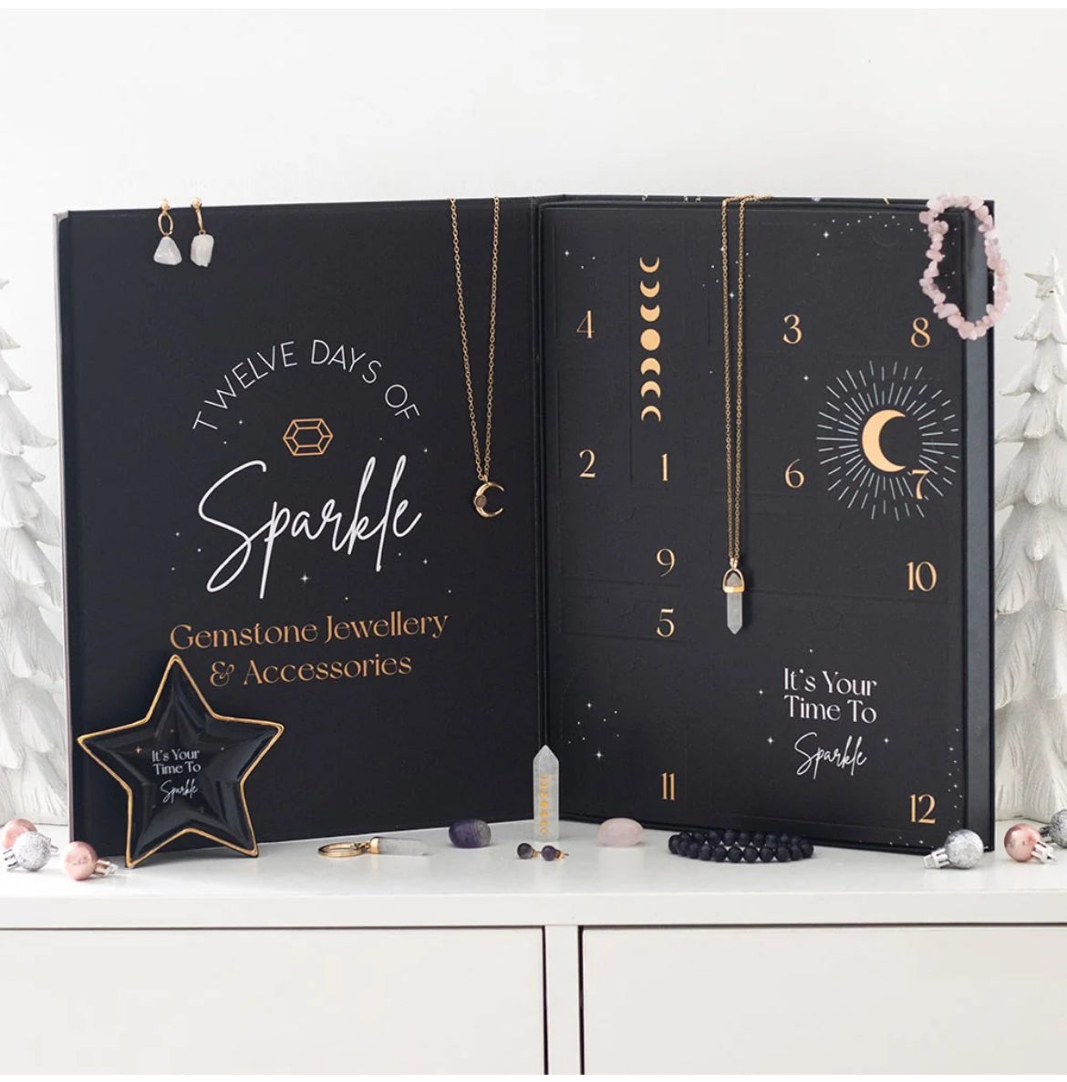 12 Day Crystal Jewellery Advent Calendar