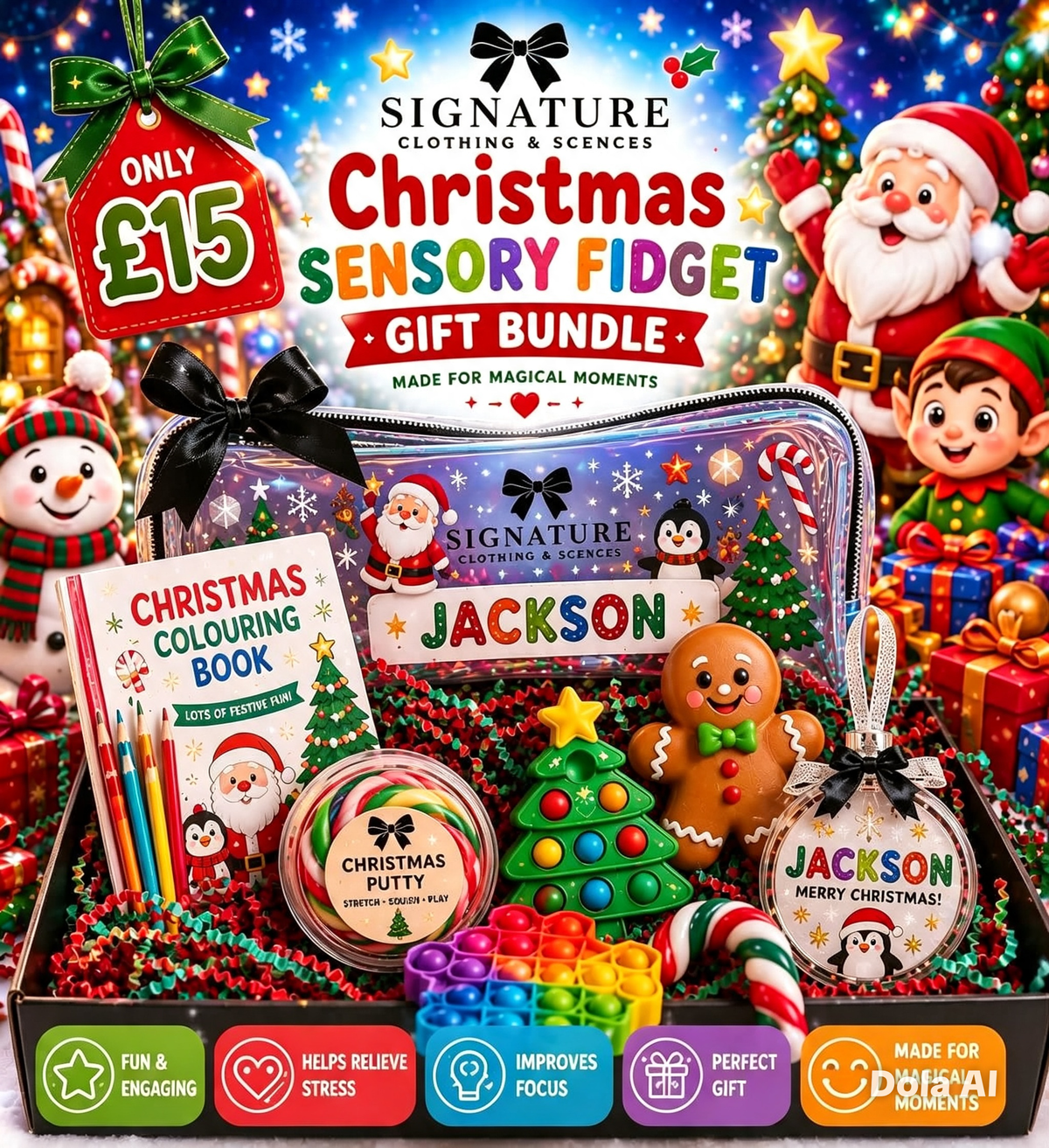 Christmas Sensory Fidget Gift Bundle