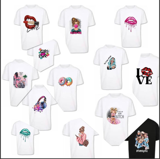 Kids custom printed/design teeshirts