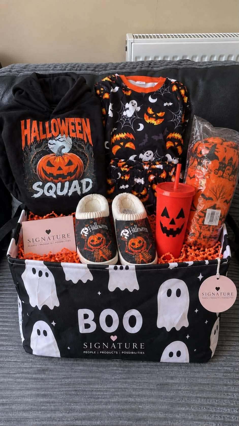 Halloween Pre Teen Boy Boo Basket