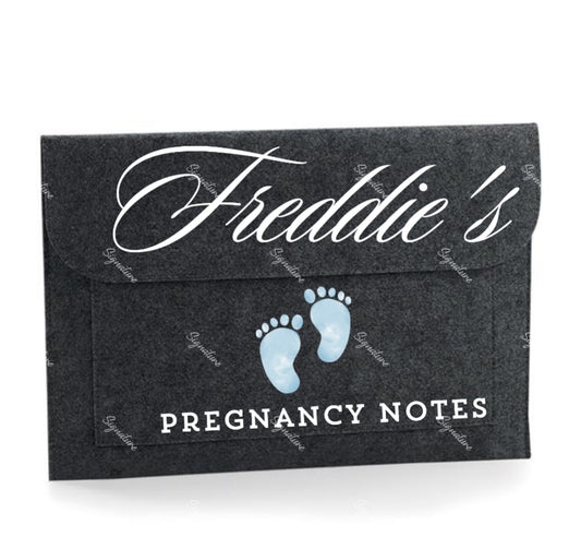 Personalised Pregnancy notes folder