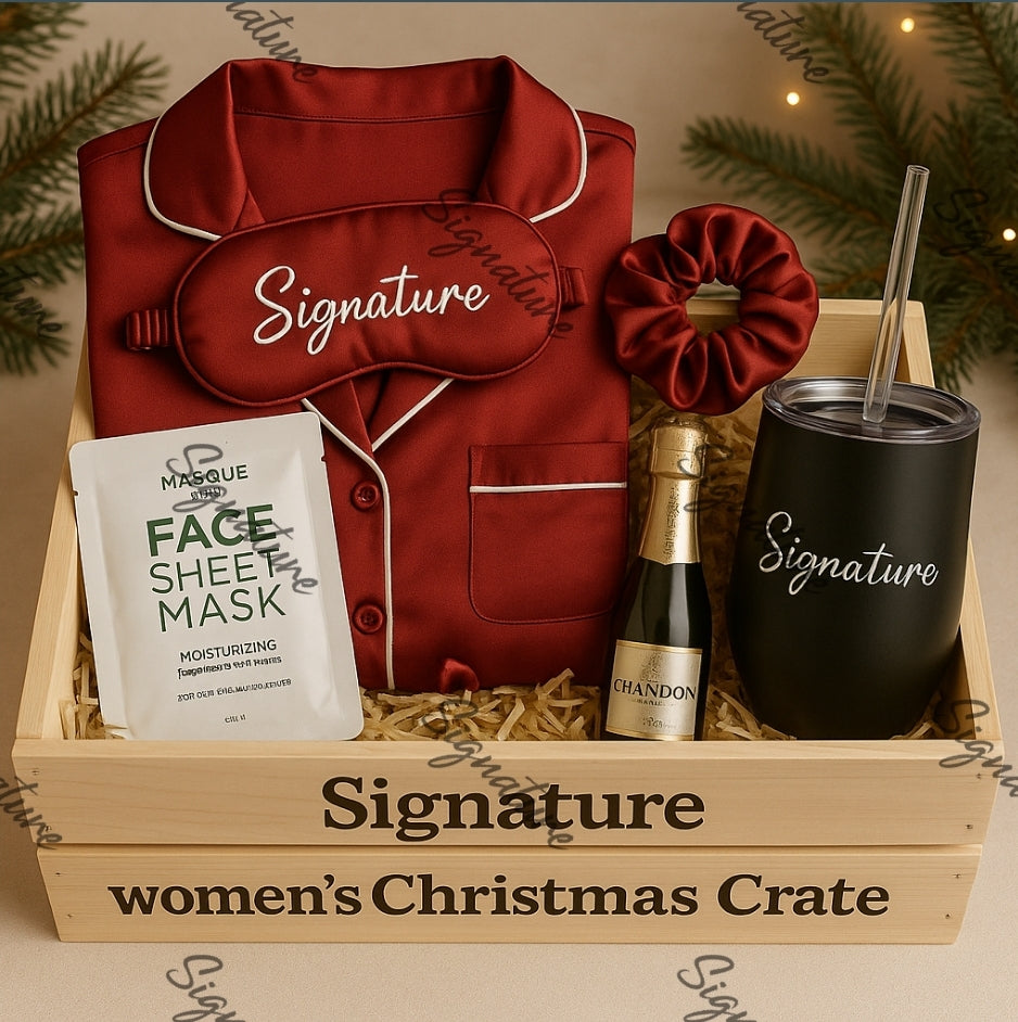 Pre Filled Christmas Crates/gift box for kids, women and men